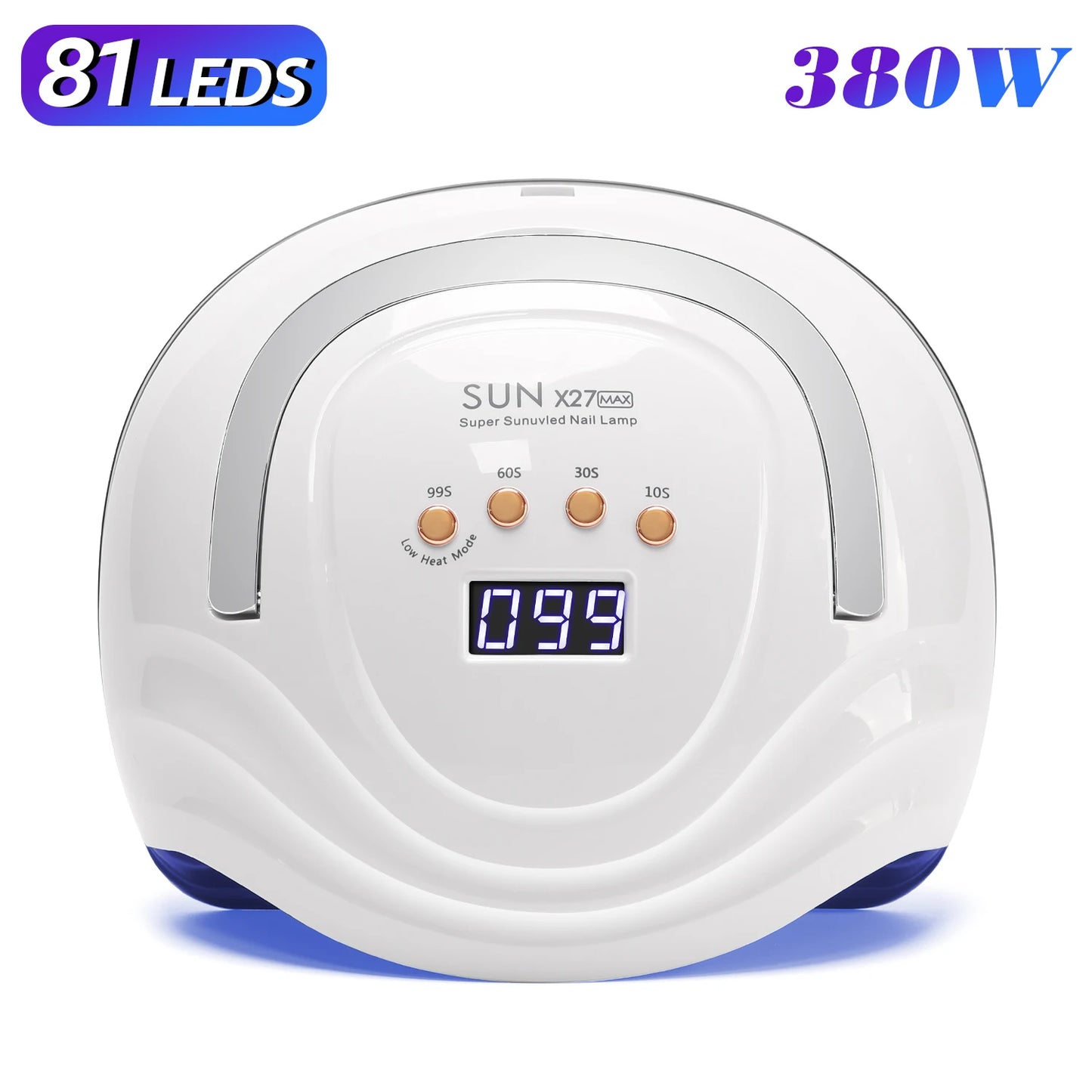 380W 81LEDS UV LED Nail Lamp Nail Dryer for Gel Polish 4 Setting Timers UV Nail Lamp Professional Nail Light Automatic Sensor